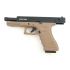 Страйкбольный пистолет KJW Glock G18 TBC CO₂ Tan, удлин. ствол