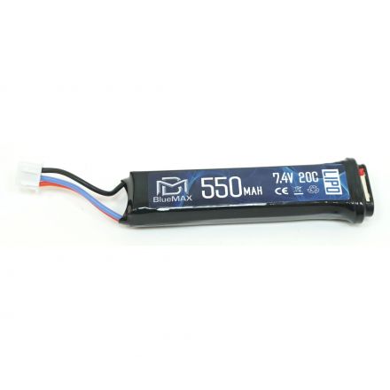 Аккумулятор BlueMAX Li-Po 7.4V 550mah 20C, для AEP пистолетов